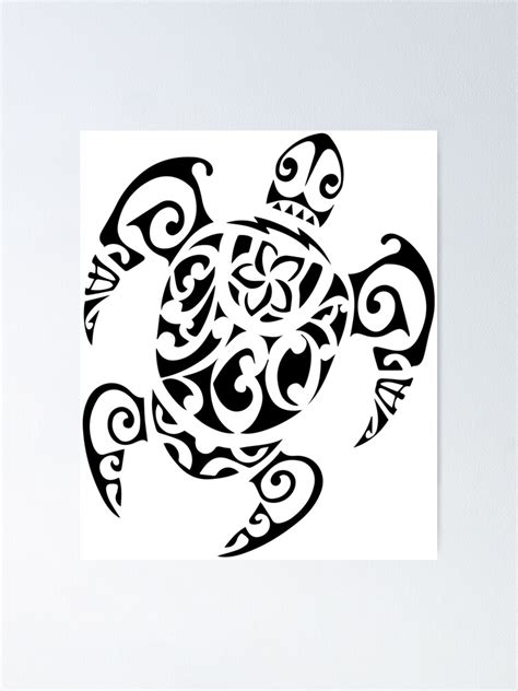 "Polynesian maori tattoo art of sea turtles" Poster for Sale by JorrieFKL | Redbubble