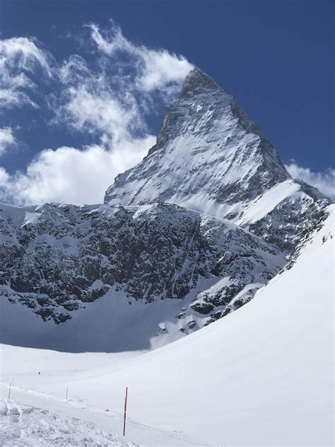 View of the Matterhorn from Zermatt Switzerland Ski Resort : r/skiing