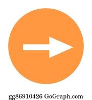 270 Arrow Pointing Right Inside Circle Icon Clip Art | Royalty Free - GoGraph
