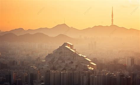 Seoul Skyline At Sunset Background, High Resolution, Namsan, City ...