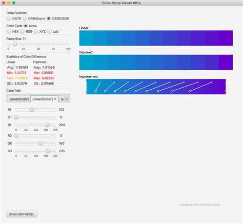 Color-Ramp Maker and Color-Ramp Viewer