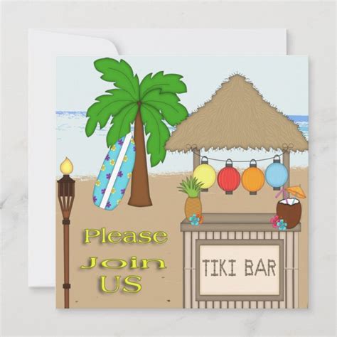 Tiki Party Invitations | Zazzle.com