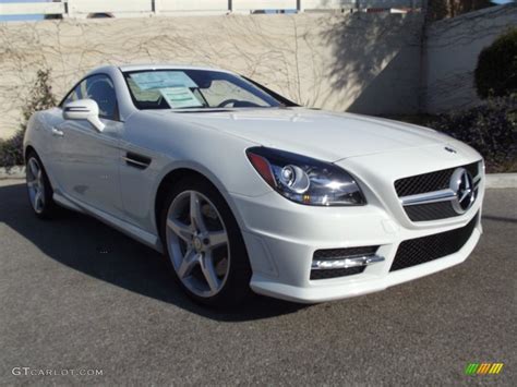 Arctic White 2012 Mercedes-Benz SLK 350 Roadster Exterior Photo #68804621 | GTCarLot.com