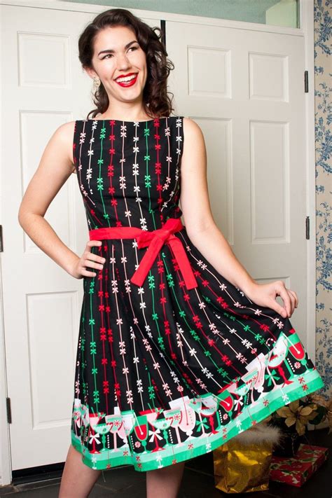 Vintage Christmas Dress | Party Dresses | Night Out Outfits Monica ...