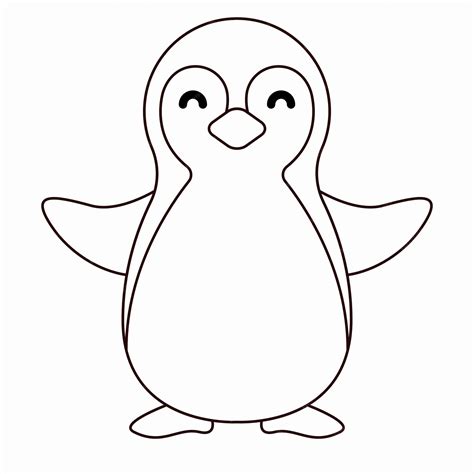 Premium Vector | Hand drawn penguin in doodle style sketch. line art ...