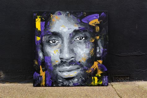 Kobe Bryant Original Painting 40 Art Athlete | Etsy