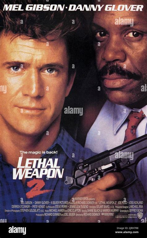 MEL GIBSON, DANNY GLOVER POSTER, LETHAL WEAPON 2, 1989 Stock Photo - Alamy