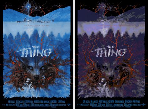 The Blot Says...: The Thing Movie Poster GID Screen Print by Matthew Peak x Bottleneck Gallery x ...