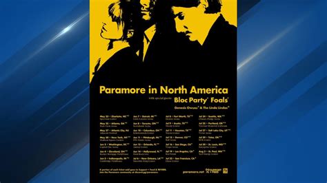 Paramore North American Tour 2023 hits 26 cities beginning in May. (Photo credit: Live Nation ...