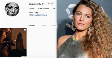 Blake Lively Just Deleted Everything From Her Instagram... For A Second ...