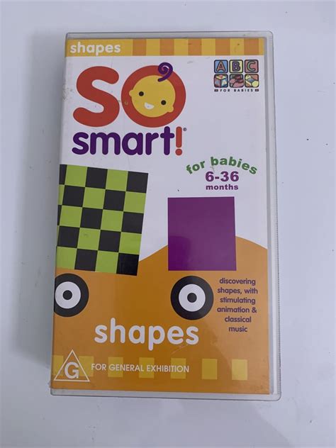 So Smart Shapes for Babies 6-36 months ABC VHS PAL – Retro Unit