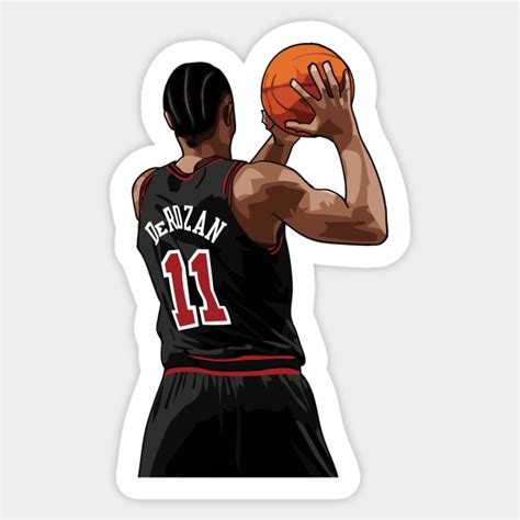 DeMar DeRozan Vector Back - Zach Lavine - Sticker | TeePublic