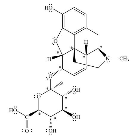 How many configurational isomers does the morphine metabolite, morphine glucuronide, have ...