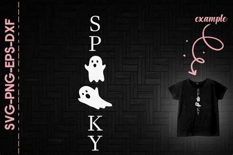 Spooky Funny Ghost Costume Halloween By Utenbaw | TheHungryJPEG