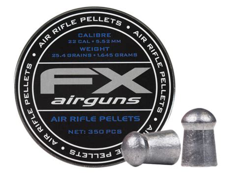 FX Air Rifle Pellets .22 Cal, 25.39 Grains, Domed, 350ct. - Baker Airguns