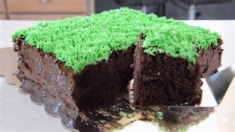 Super easy grass block minecraft cake recipe – Artofit