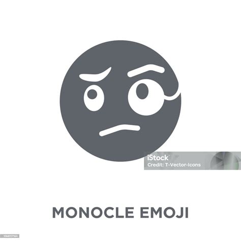 Monocle Emoji Icon From Emoji Collection Stock Illustration - Download ...