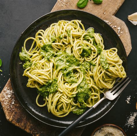 Spaghetti au pesto