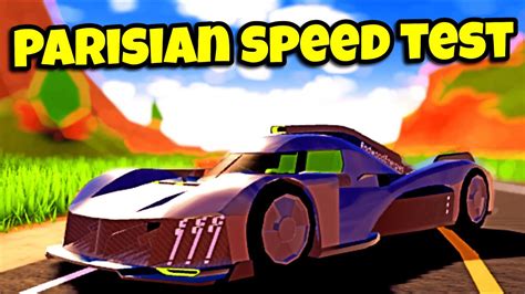 PARISIAN EXP-1 SPEED TEST (Roblox Jailbreak) - YouTube