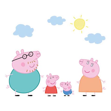 Peppa & Family Window Sticker Pack | Stickerscape