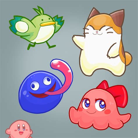 Kirby Dream Land 3 animal friends by NewAzulito on DeviantArt