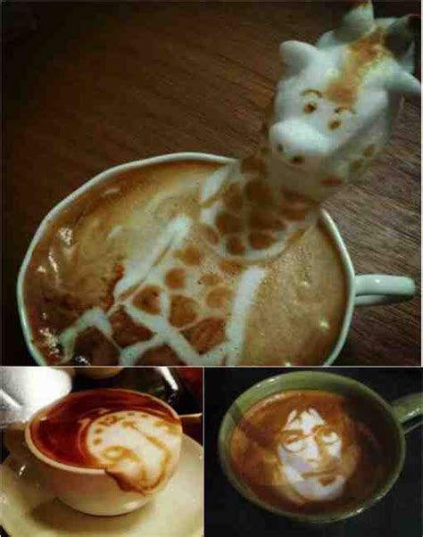 coffee foam art 1 - Do-It-Yourself Fun Ideas