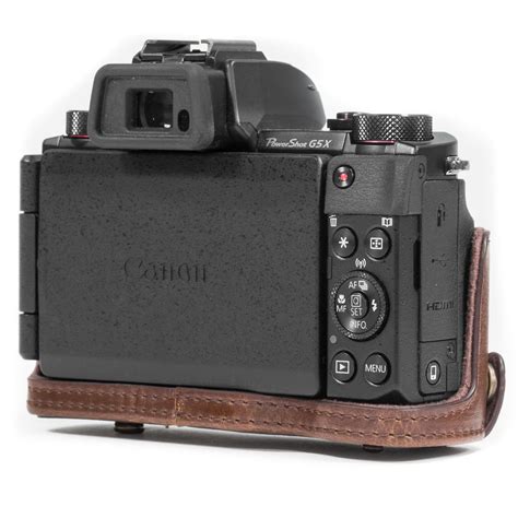 MegaGear Canon PowerShot G5 X Ever Ready Leather Camera Case and Strap ...