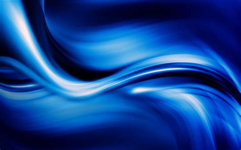 Download wallpapers abstract waves, 4k, blue background, curves, art ...