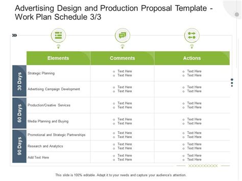 Work Plan Schedule Planning Advertising Design And Production Proposal ...