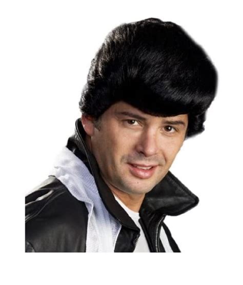 Elvis Pompadour Wig - Greaser - Black - Deluxe Costume Accessory - Adu ...