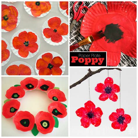 Beautiful Red Poppy Crafts for Kids to Make - Crafty Morning