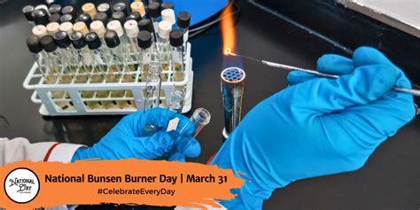 NATIONAL BUNSEN BURNER DAY - March 31 - National Day Calendar