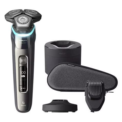 Shaver series 9000 Elektrischer Nass- und Trockenrasierer mit SkinIQ ...