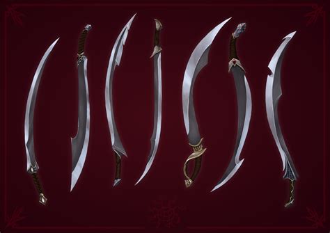 ArtStation - Drizzt Do'Urden's scimitar concepts