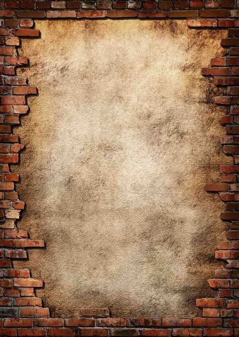 Senior Red Brick Wall With A Hole In Center Backdrop For Photography ...