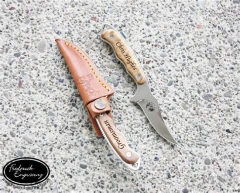 Personalized Hunting Knife - Custom Engraved Knife - Fixed Blade Hunting Knife - Groomsmen ...