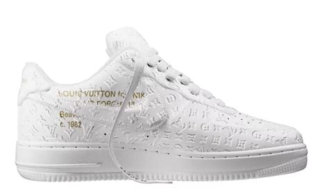 LOUIS VUITTON NIKE AIR FORCE 1 LOW WHITE