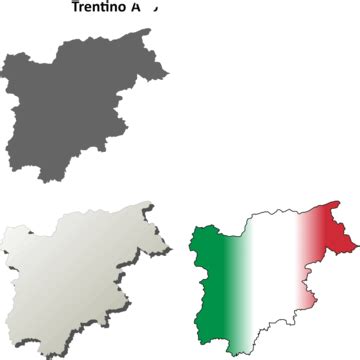 Trentino Map PNG Transparent Images Free Download | Vector Files | Pngtree