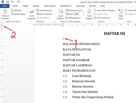 √ Cara Membuat Daftar Isi MS Word, OTOMATIS & MANUAL - Pakar Dokumen