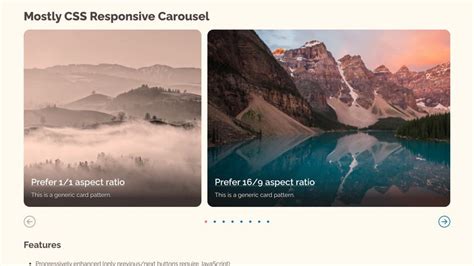 Mostly CSS Responsive Carousel