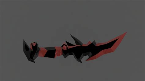 Runescape, Abyssal Dagger, 3D print ready. by Flamegor on DeviantArt