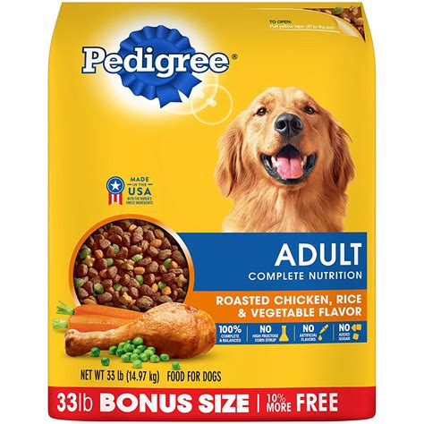 Pedigree Adult Dry Dog Food - Roasted Chicken, Rice, Wayfaith.com Go!