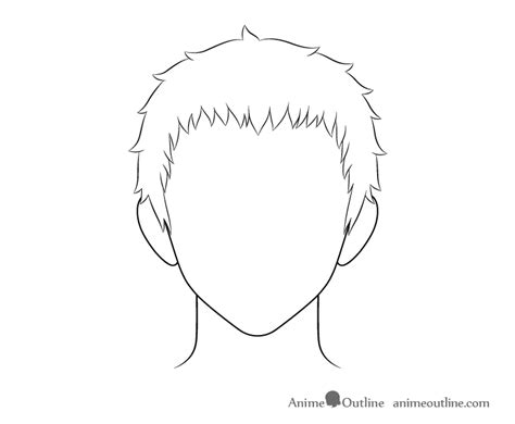 How to Draw Anime Male Hair Step by Step - AnimeOutline