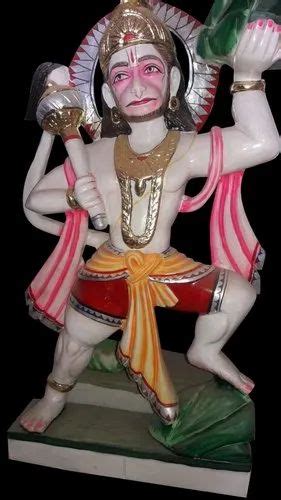 Marble Bajrangbali Statue, For Temple, Size: 36 Inch at Rs 25000 in Alwar