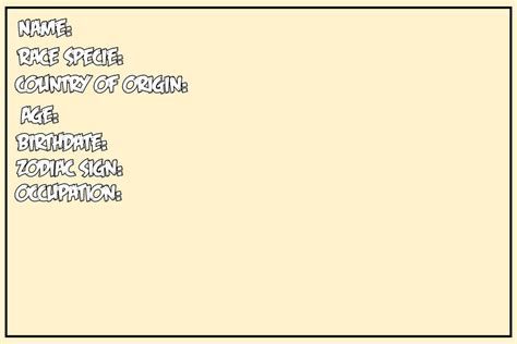 Bio profile Template by NezukoRempaDeviart07 on DeviantArt