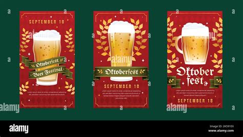 detailed oktoberfest banner collection vector design illustration Stock ...