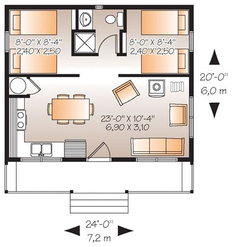 500 Square Feet 2 Bedroom House Plans | Keepyourmindclean Ideas