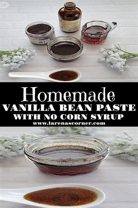 Homemade Vanilla Bean Paste Recipe intensified flavor in a syrup.