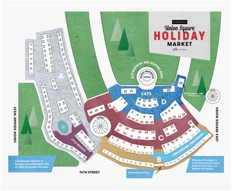 Unionsq Map 2019-01 - Union Square Market Vendor Map, HD Png Download - kindpng