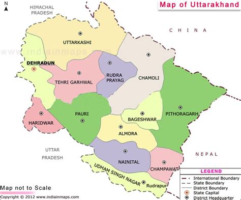 indiainmaps - Uttarakhand Map | Uttarakhand State Map | India in Maps ...